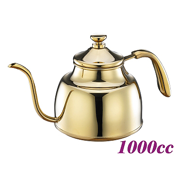 1.0L  Pour Over coffee Pot - Titanium Golden Color (HA1604GD)
