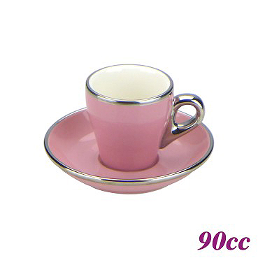#17 Espresso Cup w/ Saucer - Pink (HG0842PK)
