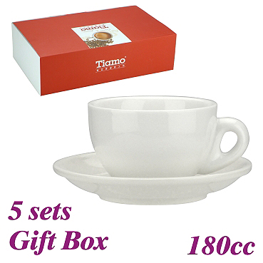 #20 Cappuccino Cup w/ Saucer - White (HG0854W)