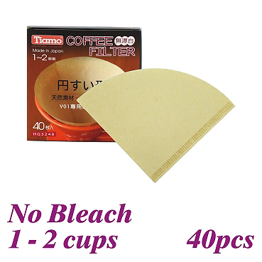 V01 No Bleach Coffee Filter Paper - 40pcs./box (HG3248)