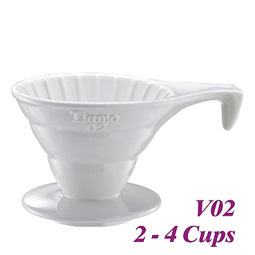 V02 Porcelain Coffee Dripper - White (HG5534W)